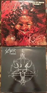 SLAYER LOT OF 2 ULTRA RARE LIVE & DEMOS VINYL RECORDS - Picture 1 of 9