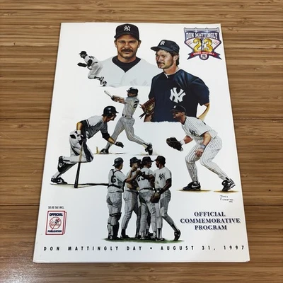 Don Mattingly Day New York Yankees 1997 Commemorative Program Vintage - Image 1 of 4