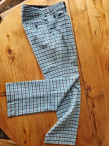 GOLFINO Sportswear, Größe 38, kariert - schwarz/weiß/türkis - Bild 1 von 3