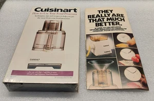 Cuisinart How To Use Your Food Processor Recipes VHS Tape DLC-7 DLC-8 + Pamphlet - Imagen 1 de 2