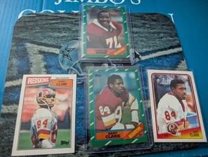 1986, 87, 88 TOPPS #176 GARY CLARK ROOKIE & More! Charles MANN ๐4CARD SKINS LOT - Picture 1 of 7
