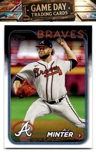 2024 Topps #539 A.J. Minter Atlanta Braves - Imagen 1 de 2