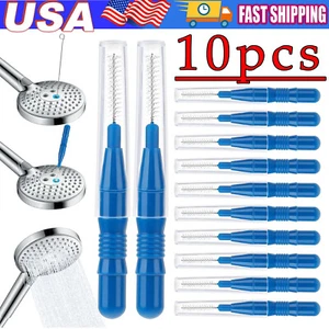 Paquete de 10 cepillos de limpieza de cabezal de ducha - cepillos anti-obstrucción de poros pequeños - Imagen 1 de 9