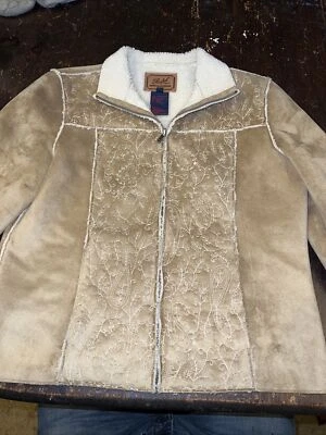 Abrigo chaqueta cachemir beige para mujer Lauren Ralph Lauren piel sintética Foto 1 de 4