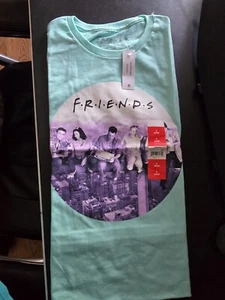 Friends TV Show Sitcom T-shirt Teal Green Women's Size S Graphic Print - Picture 1 of 2