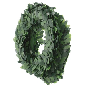 Guirnalda decorativa de ratán para hacer bricolaje de hojas verdes 2 piezas enredadera de árbol artificial - Imagen 1 de 12