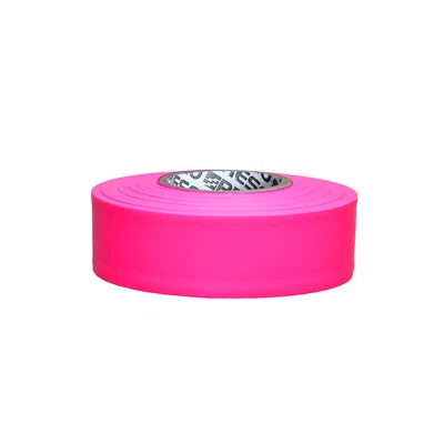 Presco PresGlo Taffeta Roll Flagging Tape: 1-3/16 in. x 50 yds. (Neon Pink) - Image 1 of 2