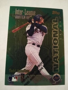 1996 TODD HUNDLEY BERNIE WILLIAMS TOPPS INTER LEAGUE MATCHUP CARD NEW YORK METS - Picture 1 of 2