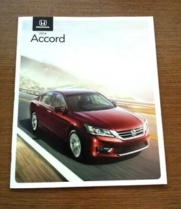 NEW GENUINE 2014 HONDA ACCORD BROCHURE INCLUDES FOLD OUTS AND FULL STATISTICS - Imagen 1 de 7