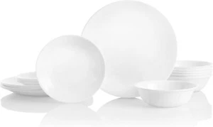 Corelle Square Dinnerware Set, 18 Piece Set, Simple Lines - Picture 1 of 8