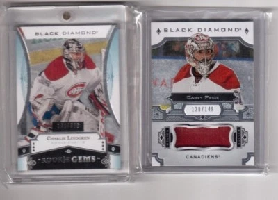 2016-17 Black Diamond Charlie Lindgren 2017-18 Carey Price Montreal Canadiens - Image 1 of 4