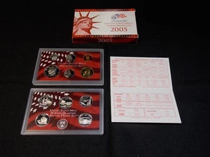 2005-S US Mint Silver Proof Set with COA & Box - Picture 1 of 2