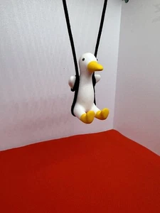 Swinging Duck Rear View Mirror Hanging Ornament Decoration Pendant - Picture 1 of 4