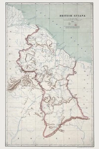 1908 Map of British Guiana - Picture 1 of 4