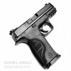 Poignée talon pour caoutchouc noir Smith & Wesson M&P taille réelle 9 mm/0,40 PRO - 710R