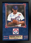 Nolan Ryan Autographed 8x10 Photo Bloody Lip Framed Texas Rangers