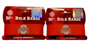 (2) Ohio State Buckeyes Bulk Bandz NCAA Team Bracelet NEW!! - Picture 1 of 3