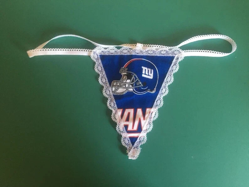 Womens NEW YORK GIANTS Nfl Football Gstring Thong Sexy Underwear - Image 1 of 1