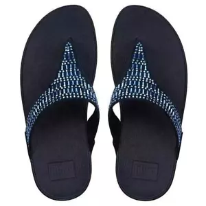 Fitflop Mujer Cuero Brillante Sandalias Mules Playa Plataforma Zapatos Verano Zapatillas - Imagen 1 de 18