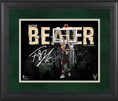 Giannis Antetokounmpo Milwaukee Bucks Framed 11x14 Photo Signature Cover
