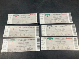 PHILLIES 2015 TICKET STUB 9/11/15 VS CUBS - Picture 1 of 1