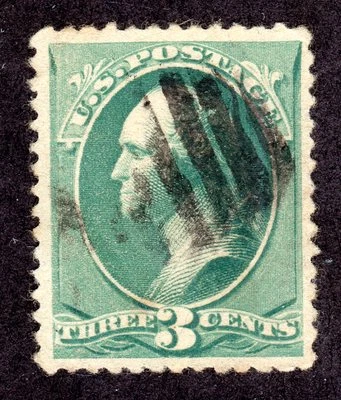 US # 207 (1881) 3c Used Grade: VF/XF - Washington - Image 1 of 2