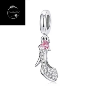 Sterling Silver 925 Charm Princess Shoe Family Charm Daughter Mum Wife Sister - Picture 1 of 13