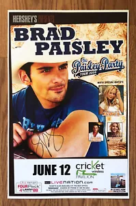 Brad Paisley Poster Signed In Person 2008 - Picture 1 of 1
