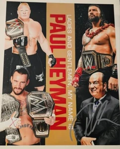 Paul Heyman Signed WWE Wrestling 11x14 Photo ECW Legend JSA COA Brock Lesnar - Picture 1 of 3