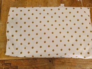 Pottery Barn Teen/Emily & Meritt "Gold Dots" komplettes flaches Blatt - Bild 1 von 4