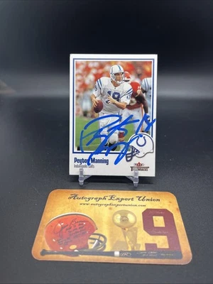 2002 Fleer Throwbacks - Peyton Manning #92-Auto W/COA - Image 1 of 4