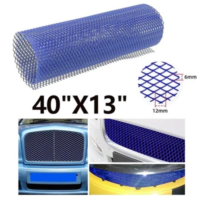 Parrilla de aleación de aluminio universal malla parachoques delantero capó ventilación red rejilla 40"X13" EE. UU. Foto 1 de 4