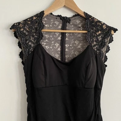 Vintage Womens Y2K Sheer Glitter Sleeveless Midi Dress Medium Fairy Whimsigoth - Image 1 of 4