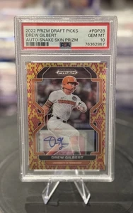 2022 Panini Prizm Draft • Drew Gilbert /15 Snakeskin SSP Auto PSA 10 - Astros 🐍 - Bild 1 von 3
