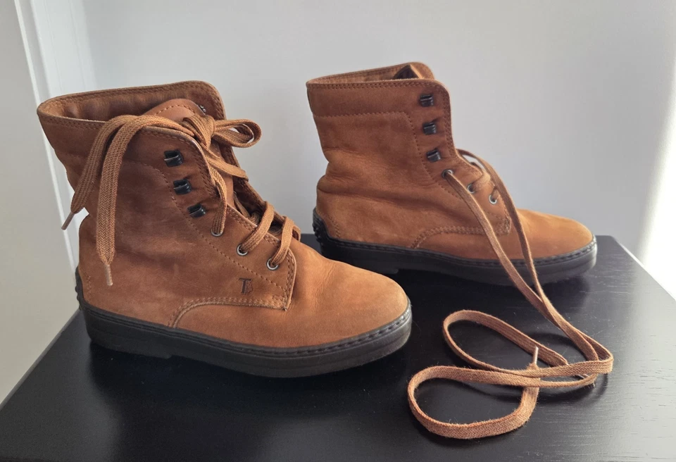 JP Tods Junior Lace Up Ankle Brown Suede Hiking Snow Boots Size EURO 31 / US 13  - image 1 of 4