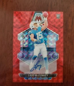 Ladd Mcconkey 2024 Panini Mosaic RC automático #/199 cargadores novato Wr autógrafo - Imagen 1 de 6