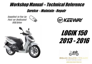 Keeway Logik 150 Service Reparatur Werkstatthandbuch USB 2013 - 2016 - Bild 1 von 11