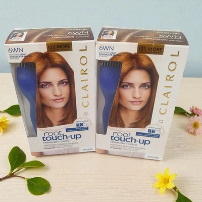 Coloración de cabello marrón chocolate claro 6wn retoque raíces clairol para mujer Foto 1 de 4