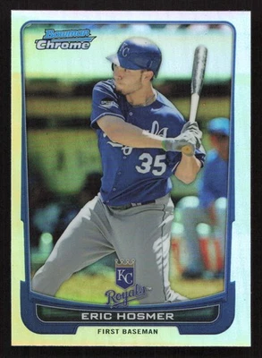 Tarjeta Bowman Chrome Eric Hosmer Refractors #104 2012 Foto 1 de 2