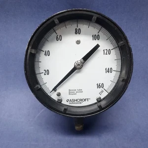 Ashcroft Duragauge psi Industrie Messgerät 45-1379 Steampunk 4,5" - Bild 1 von 6