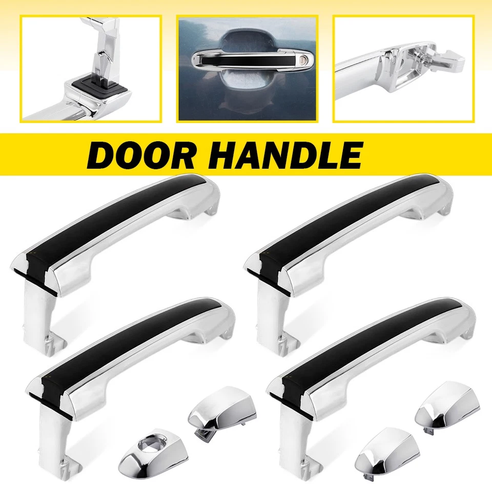 Juego de 4 manijas de puerta exterior exterior para HYUNDAI SONATA 2006-2010 delantero trasero Foto 1 de 4