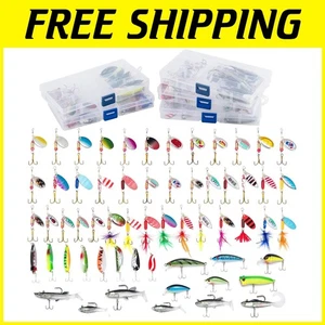 60-teiliges Angelköderset mit Tackle Box - Bild 1 von 10