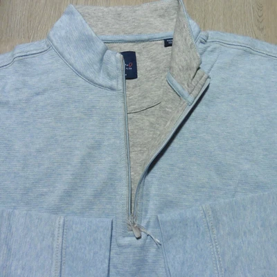 JOHNNIE-O Mens M MEDIUM SULLY HANKS PULLOVER MALIBLU BLUE LIGHTWEIGHT 1/4 ZIP - Image 1 of 4