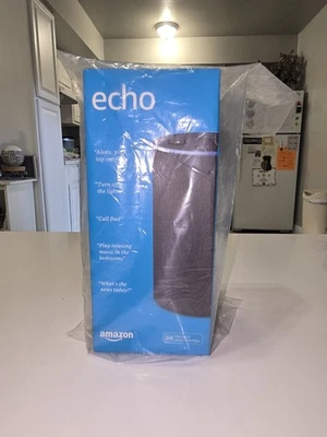 Amazon Echo 2nd Generation Bluetooth Smart Speaker Alexa-Enabled, New Sealed - Image 1 of 2