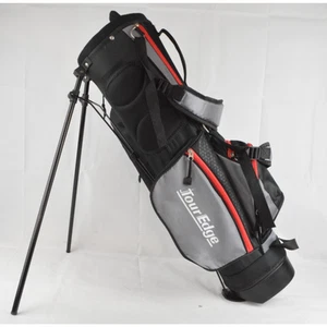 Tour Edge HL-J Junior Stand Golf Bag 4-Way Black Gray Red Strap - Picture 1 of 8