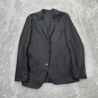 Chaqueta Bonobos Para Hombres 36R Negra Lana Vitale Barberis Canonico Blazer Abrigo Calce Ajustado Foto 1 de 4