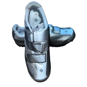 NEW Specialized Body Geometry RIATA Road bicycle Gray Silver Shoes Women’s Sz 9 - Picture 1 of 7