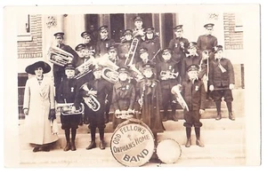 C. 1910  Antique RPPC Odd Fellows Orphans Home Band Peoria, ILL. - Picture 1 of 2