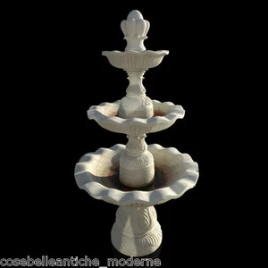 Fountain IN Marble Furnishing Outdoor Garden Antiques Classic Marble Fontain - Picture 1 of 1