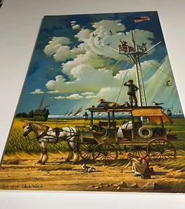 Charles Wysocki Young Hearts At Sea Canvas Stretched Signed And Numbered - Picture 1 of 5